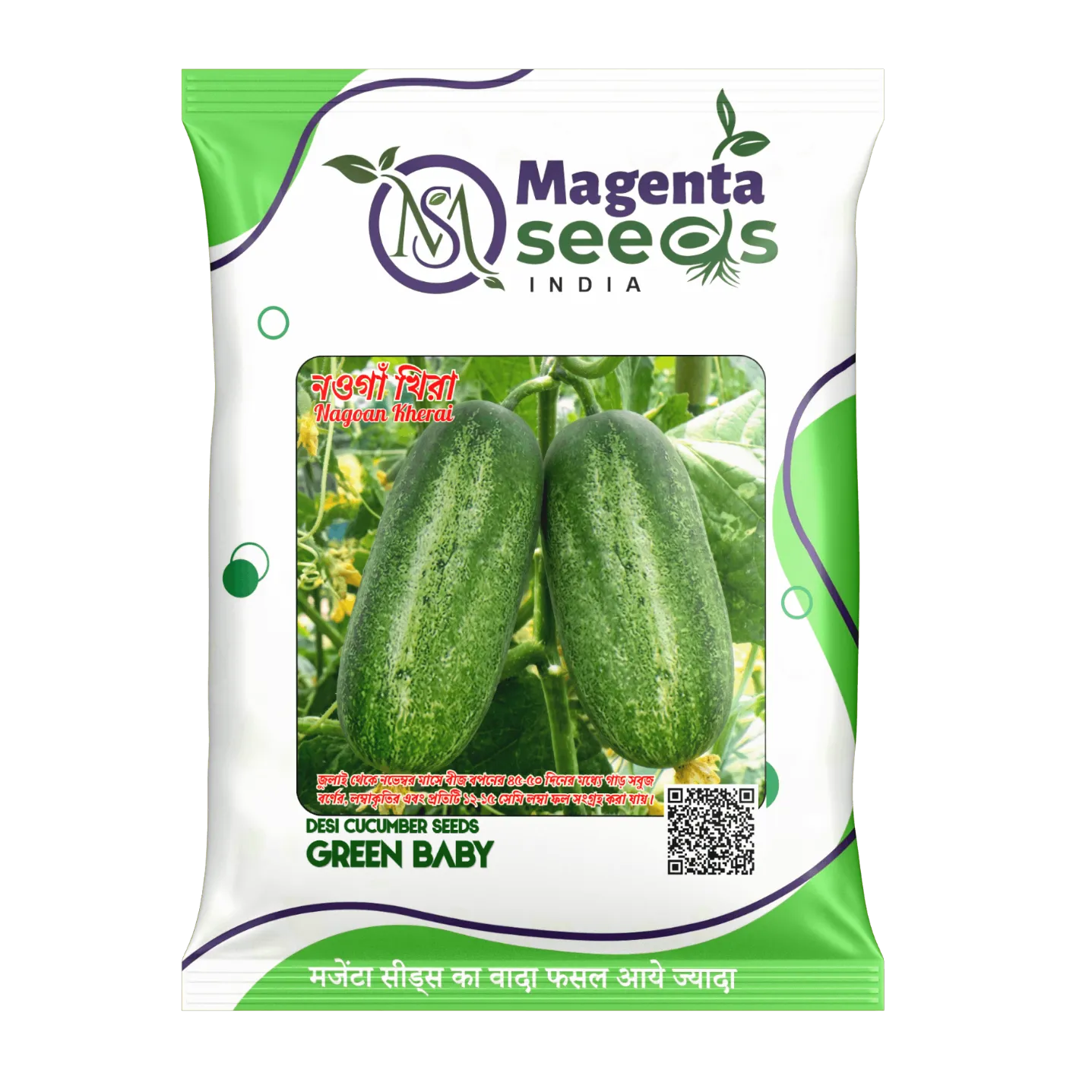 Green Baby Nagaon Kherai Cucumber Seeds