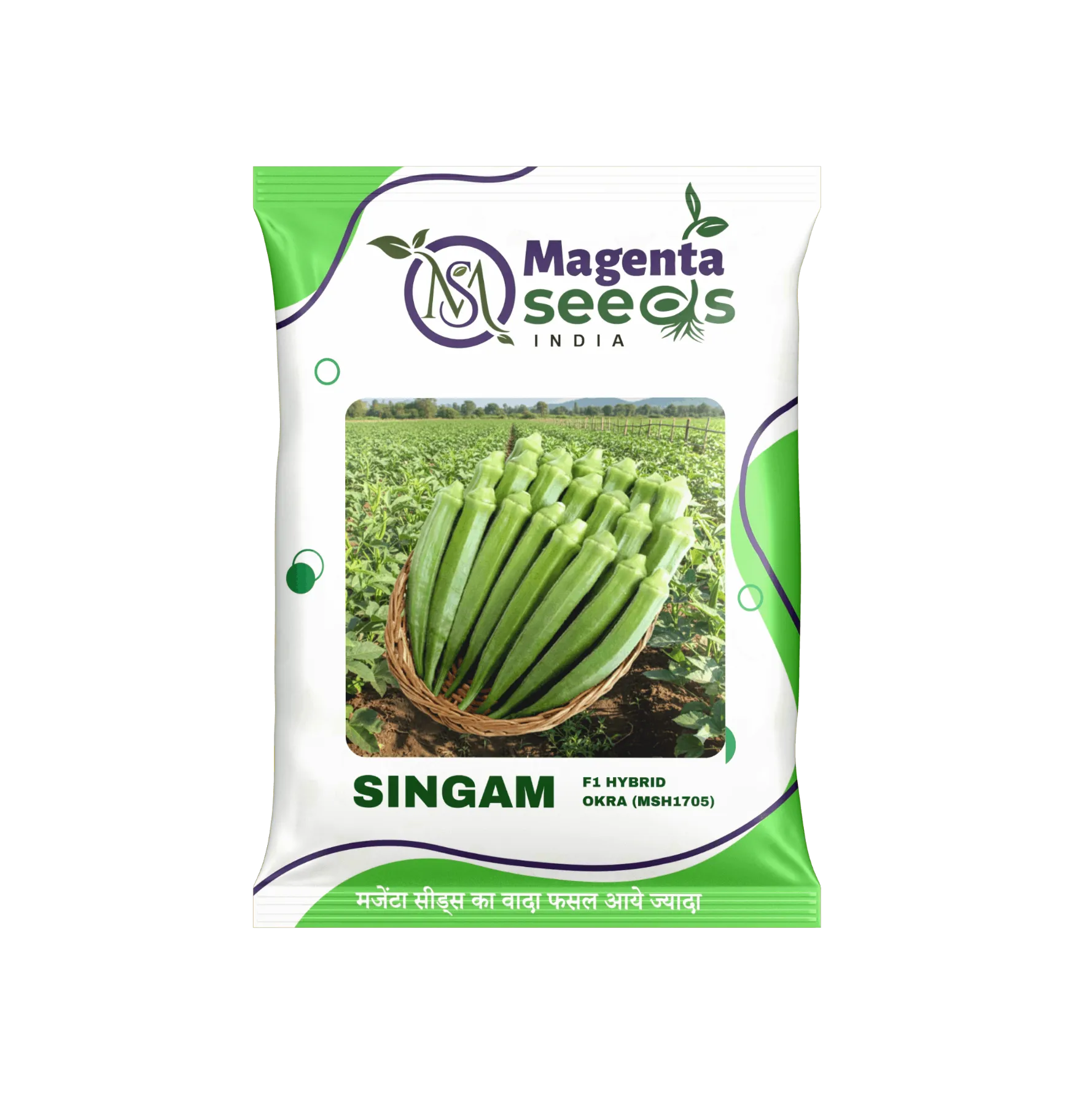 Singam Hybrid Okra Seeds